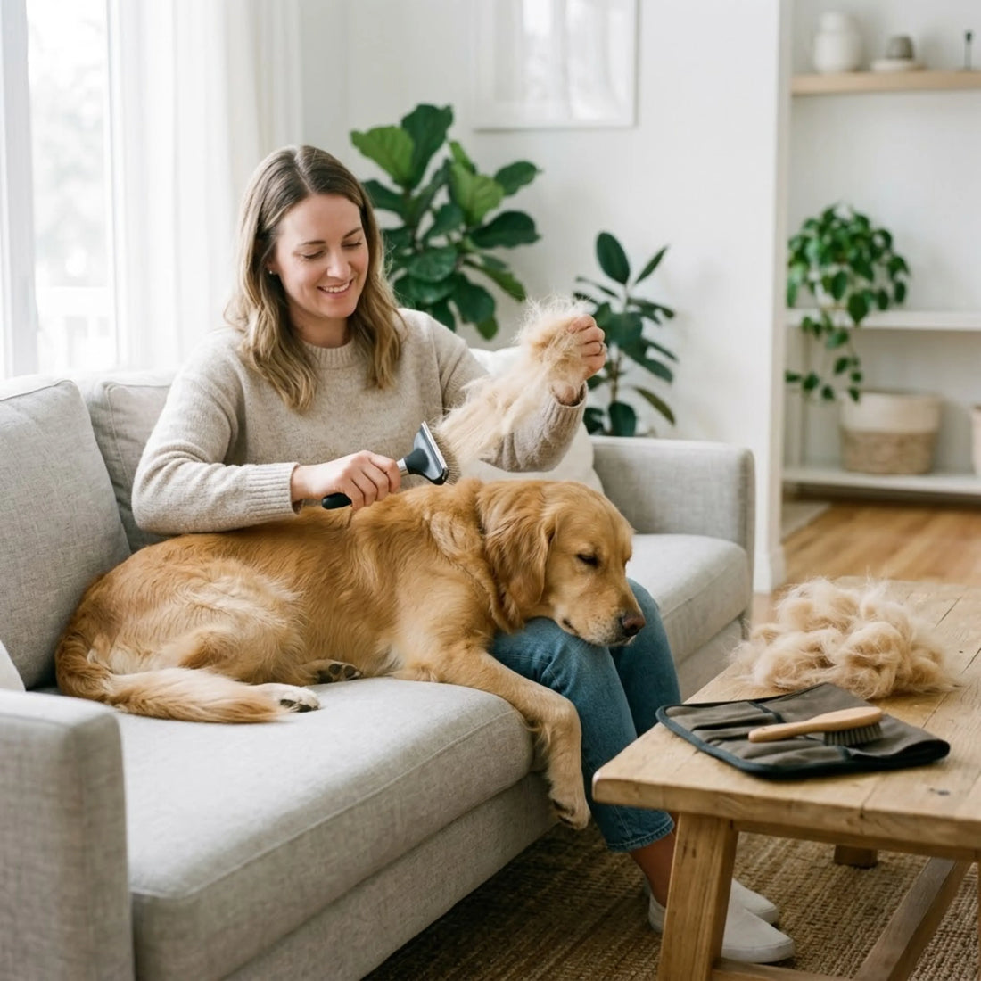 The Secret to 90% Less Pet Hair at Home