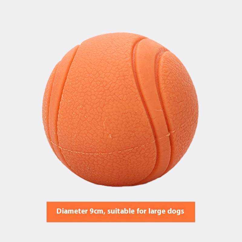 Balle pour chien en caoutchouc solide indestructible 