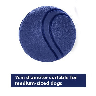 Balle pour chien en caoutchouc solide indestructible 