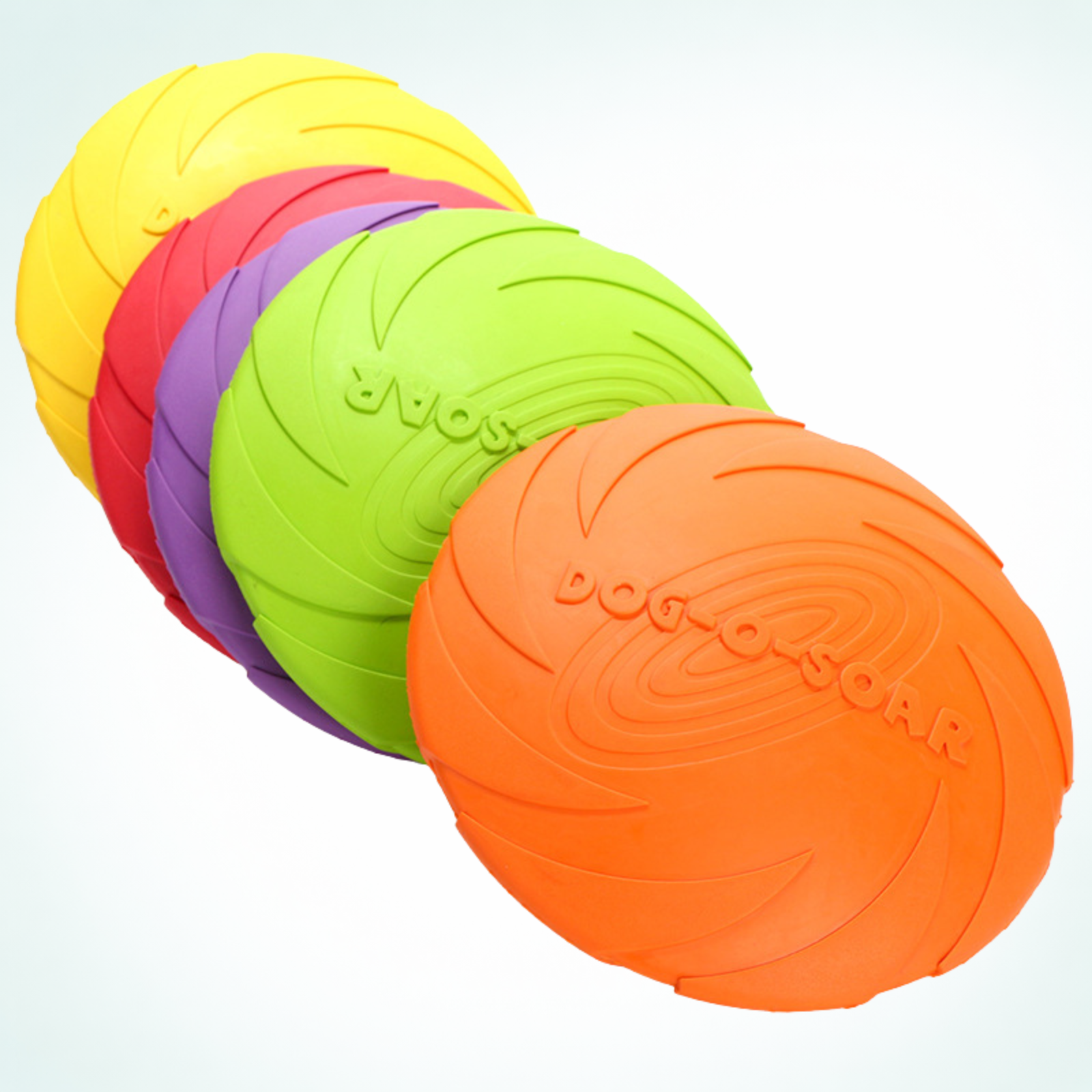 Frisbee pour chien en caoutchouc souple 