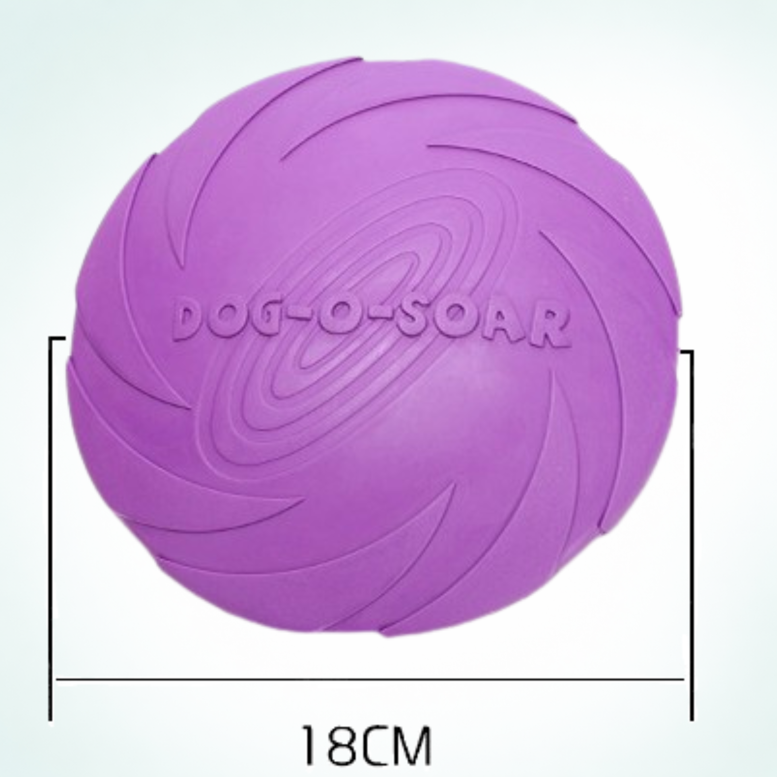 Frisbee pour chien en caoutchouc souple 