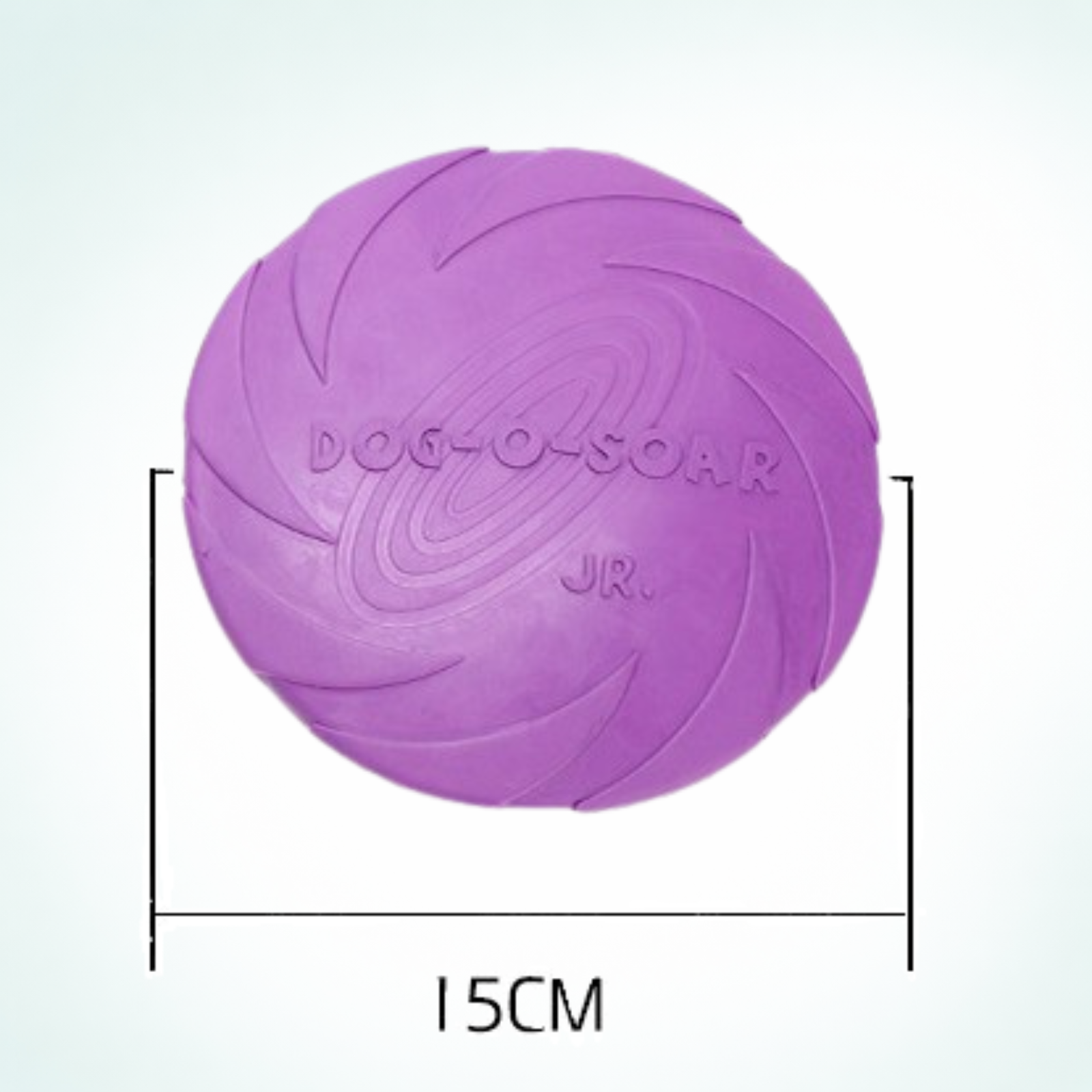 Frisbee pour chien en caoutchouc souple 