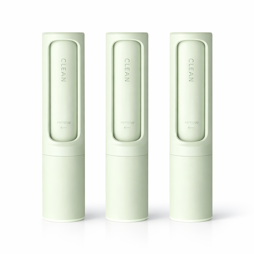 Brosse autonettoyante pour poils d'animaux - Rouleau anti-peluches portable 