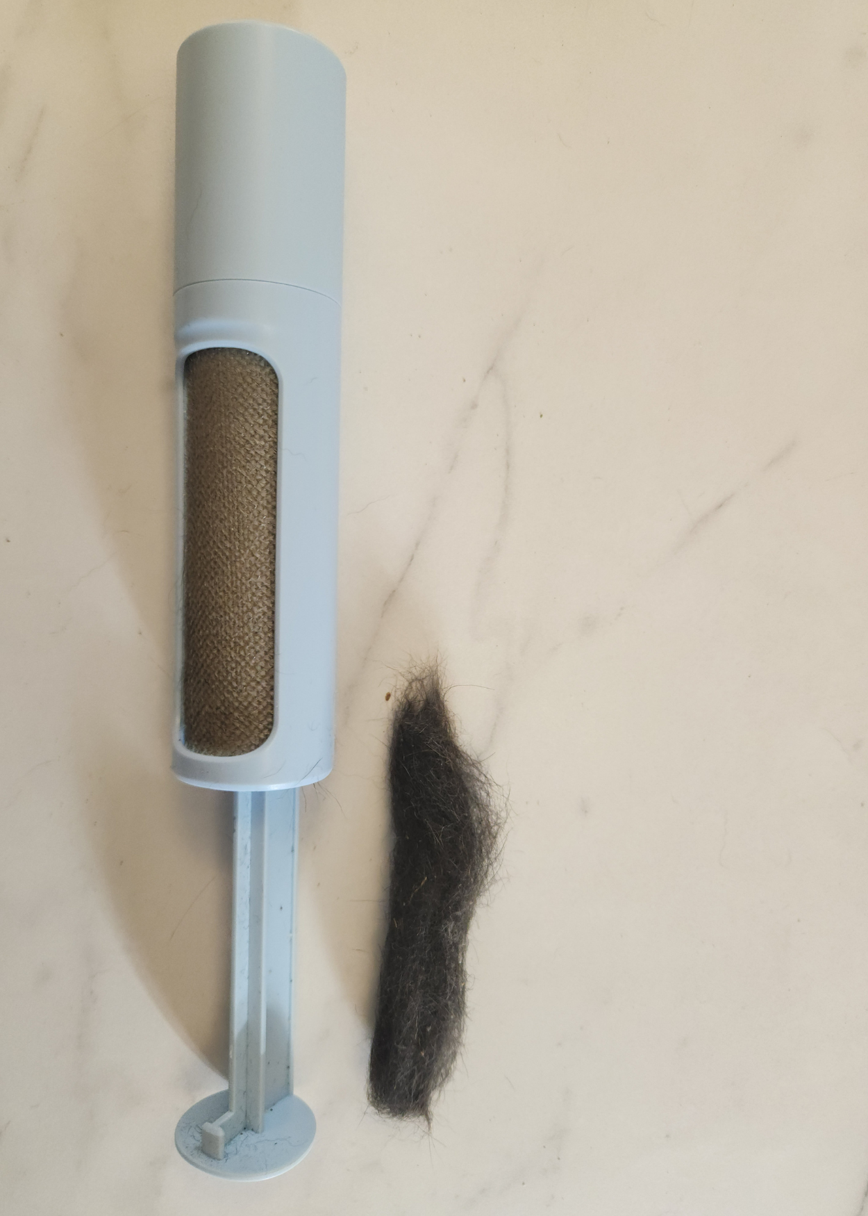 Brosse autonettoyante pour poils d'animaux - Rouleau anti-peluches portable 