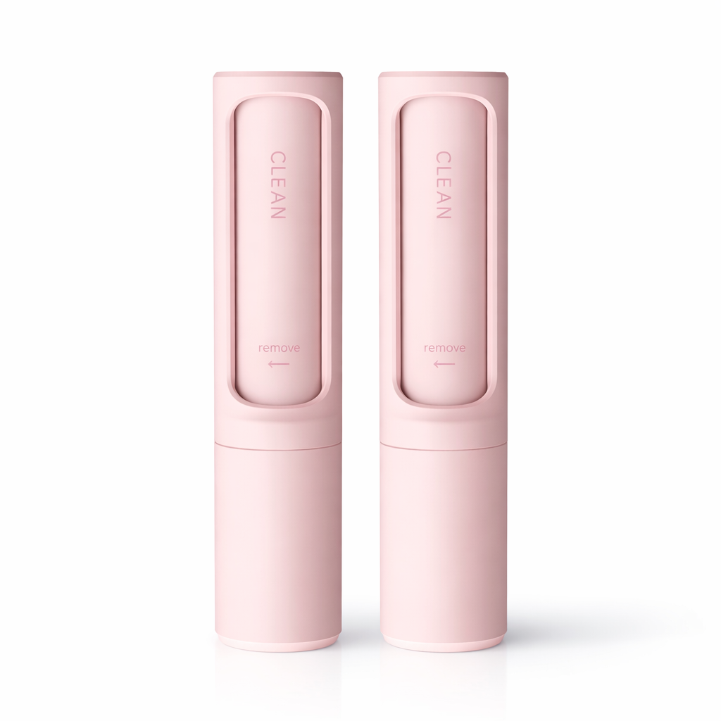 Brosse autonettoyante pour poils d'animaux - Rouleau anti-peluches portable 