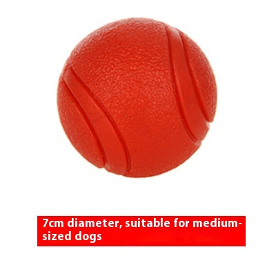 Balle pour chien en caoutchouc solide indestructible 