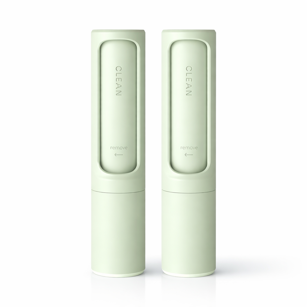 Brosse autonettoyante pour poils d'animaux - Rouleau anti-peluches portable 