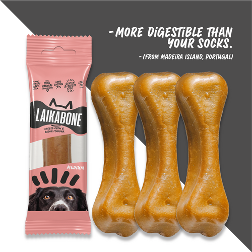 Friandises de qualité supérieure sans lactose au fromage et au jambon/bacon (BOÎTE)