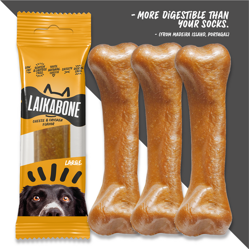 Friandises de qualité supérieure sans lactose au fromage et au poulet (BOÎTE) 