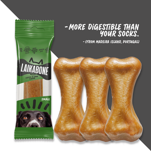 Friandises de qualité supérieure sans lactose au fromage et à l'agneau (BOÎTE)