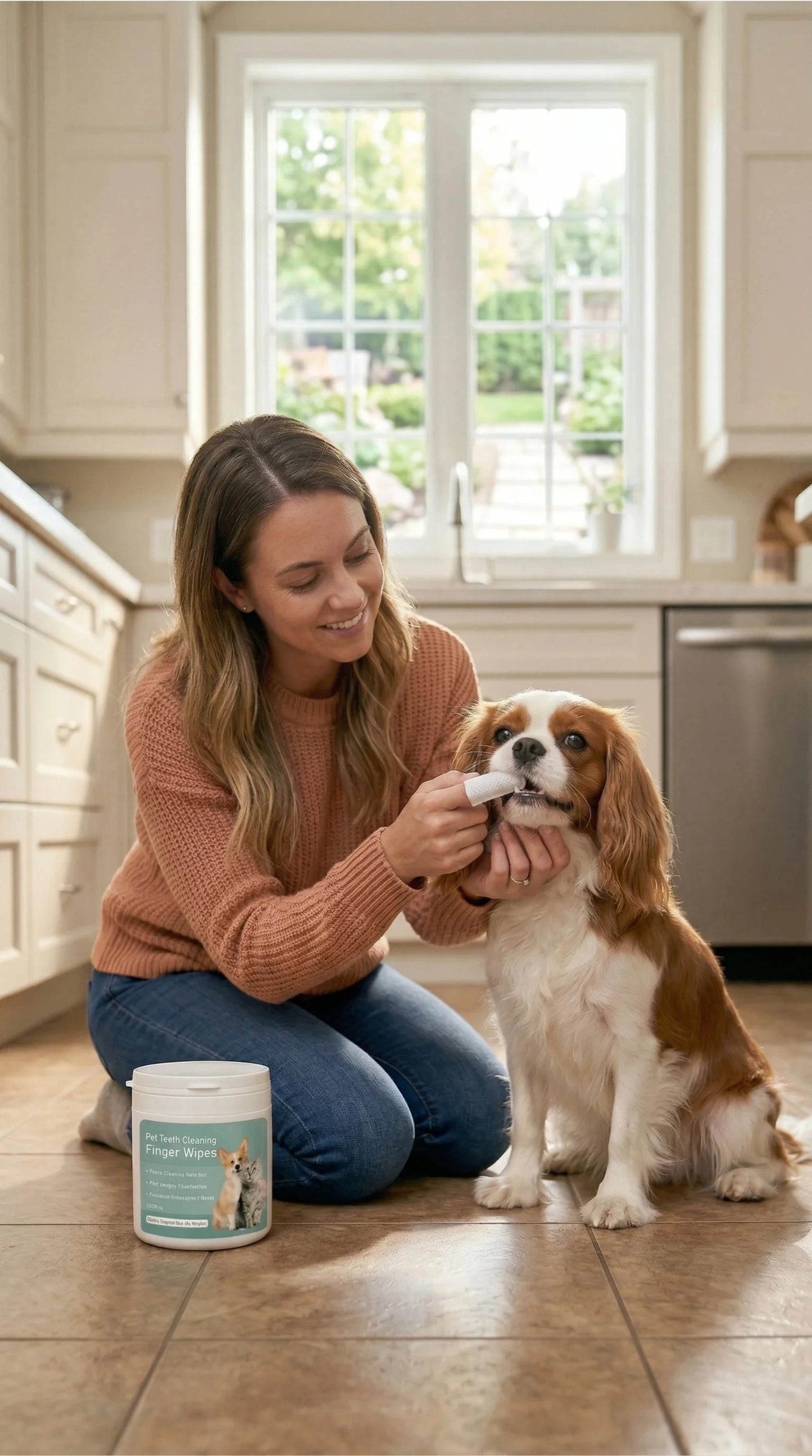 Lingettes pour les dents des animaux 
