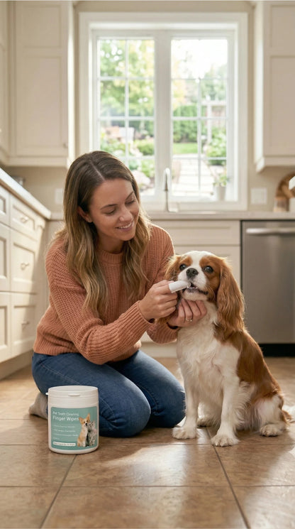 Lingettes pour les dents des animaux 