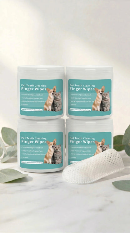 Lingettes pour les dents des animaux 