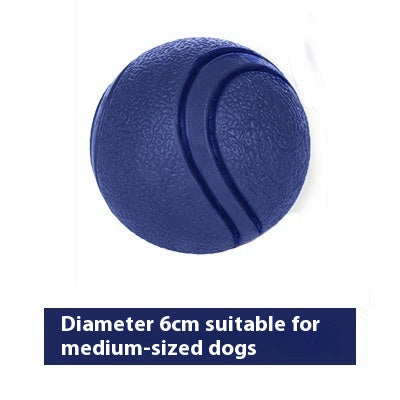 Balle pour chien en caoutchouc solide indestructible 