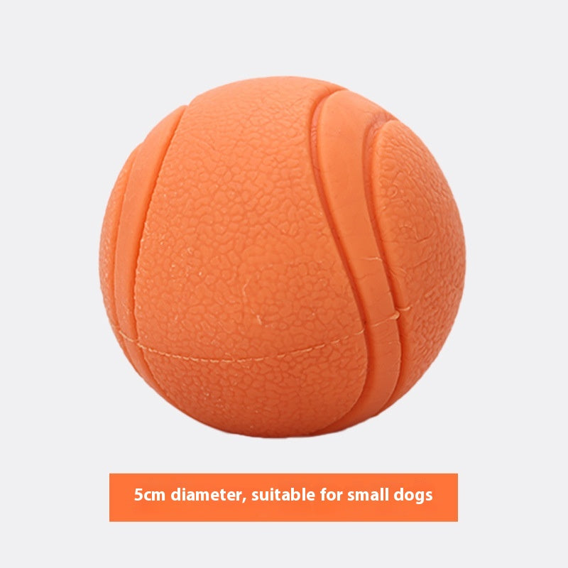 Balle pour chien en caoutchouc solide indestructible 